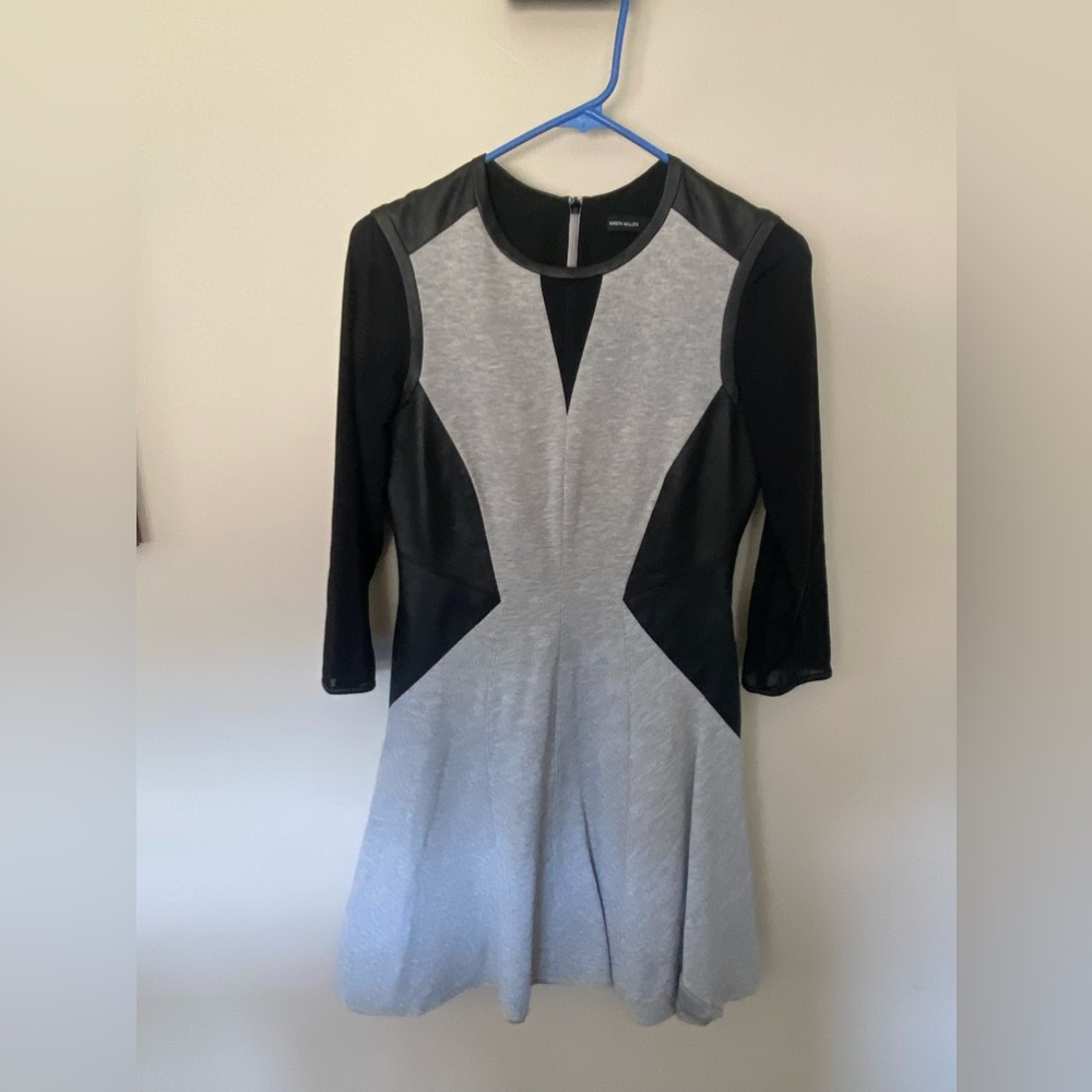 Karen Millen Black and Gray Dress